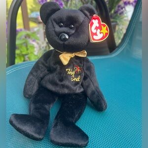 “The End” Bear *RARE FIND* 1999 TY Original Beanie Baby